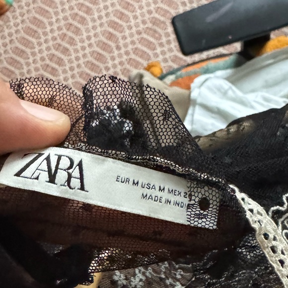 Zara Embroidered Maxi Tulle Dress - Picture 3 of 5